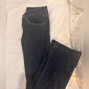 low rise flare jeans